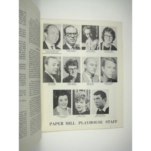 Paper Mill Playhouse Theatre Program 1962 NJ Brennan Francis Miracle Worker - Picture 5 of 11